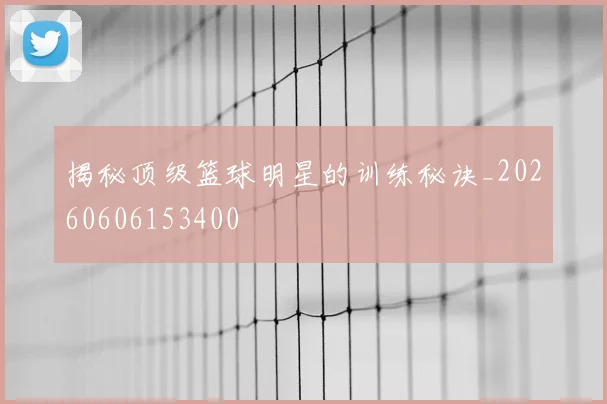 揭秘顶级篮球明星的训练秘诀_20260606153400